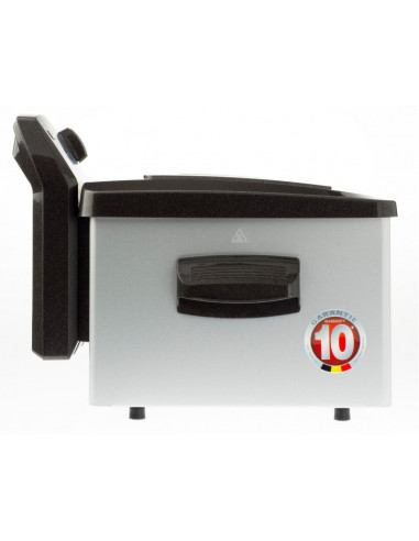 Fritel Turbo SF 4551 Enkel 5 l Vrijstaand Heteluchtfriteuse Zwart, Grijs, Zilver