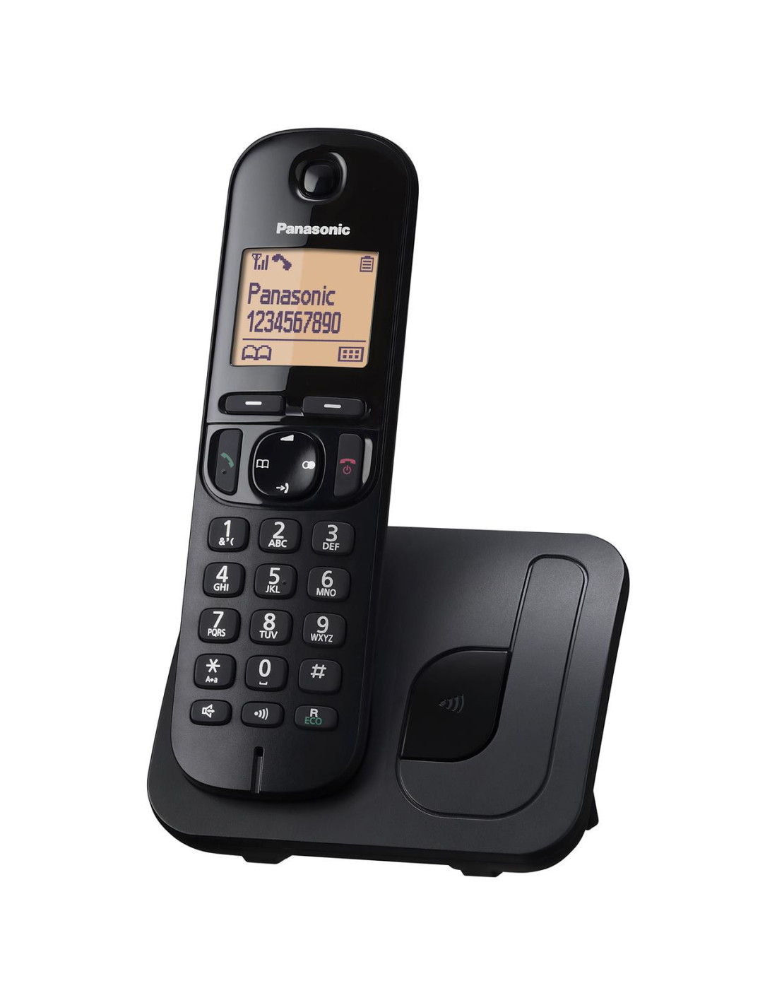 Panasonic KX-TG6812 Téléphone DECT Identification de l'appelant Noir, Argent