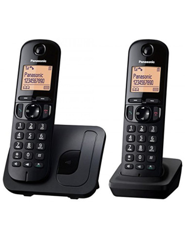 Panasonic KX-TGC212 DECT-telefoon Nummerherkenning Zwart