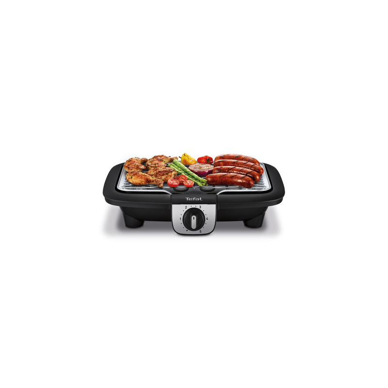 Tefal EasyGrill BG930812 barbecue et grill Dessus de table Electrique Noir, Gris 2100 W