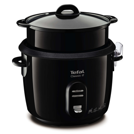 Tefal Rijstkoker classic zwart 10 kops + stoommand RK1038
