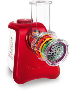 Moulinex DJ812510 salad maker 260 W Rouge, Transparent, Blanc