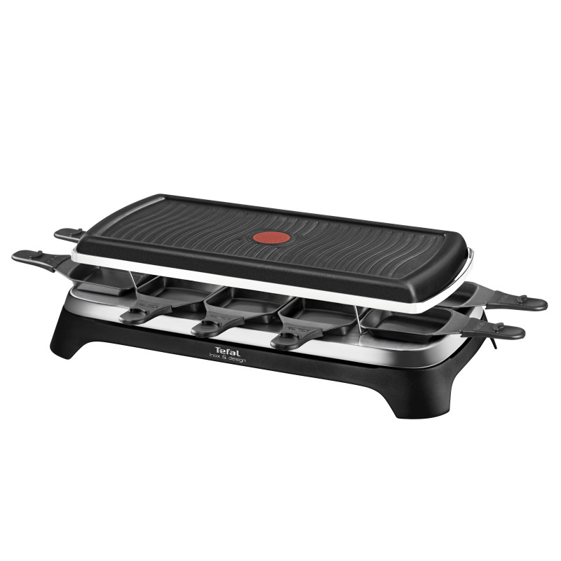 Tefal Gourmet 10 Inox&Design 10 personne(s) 1350 W Noir, Acier inoxydable