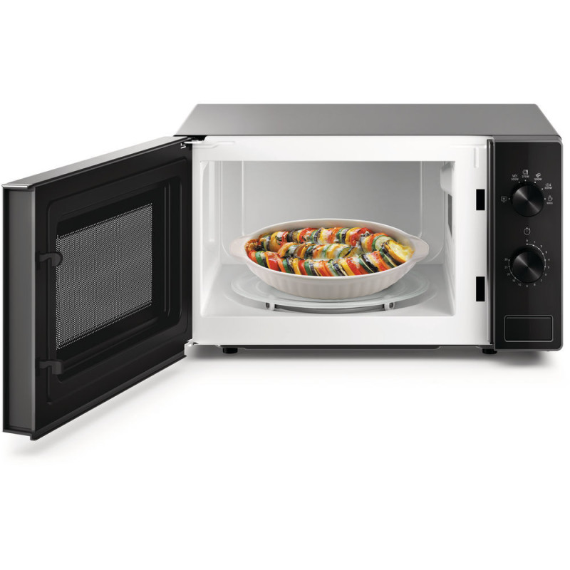 Whirlpool MWP 101 SB magnetron Aanrecht Solo-magnetron 20 l 700 W Zwart, Zilver