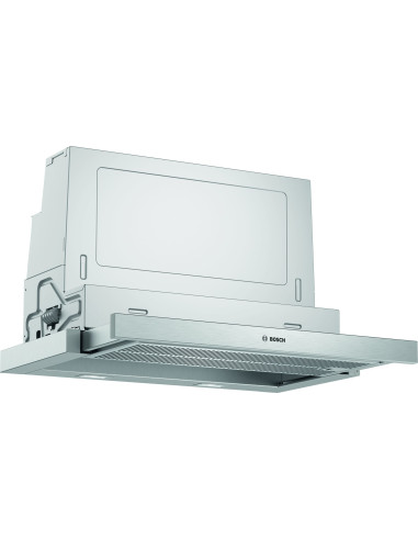 Bosch Serie 4 DFS067A51 hotte Semi-intégrée (semi-encastrée) Métallique, Argent 727,7 m³ h A