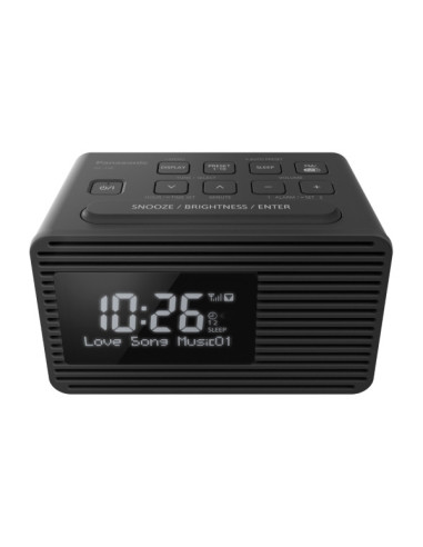 Panasonic RC-D8EG-K radio Klok Zwart