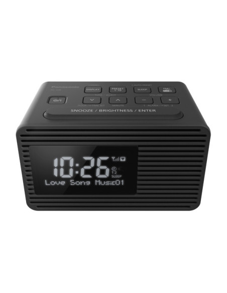 Panasonic RC-D8EG-K radio Klok Zwart