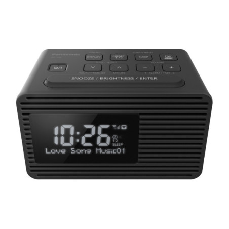 Panasonic RC-D8EG-K radio Klok Zwart