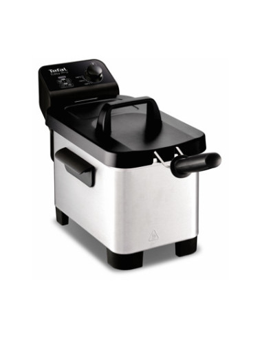 Tefal Easy Pro FR331 Enkel Vrijstaand Frituurpan Zwart, Roestvrijstaal