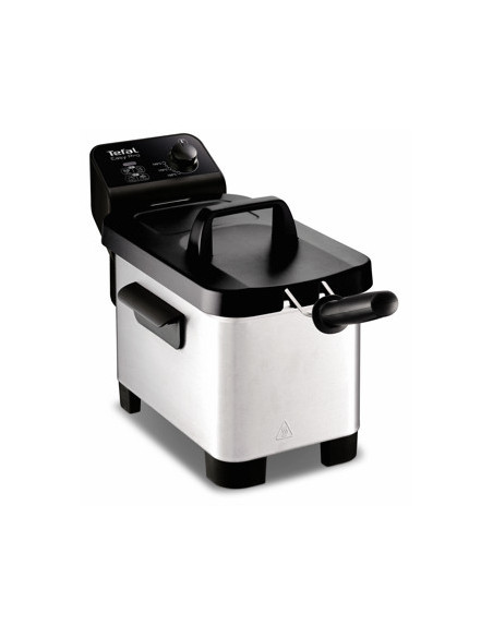 Tefal Easy Pro FR331 Enkel Vrijstaand Frituurpan Zwart, Roestvrijstaal