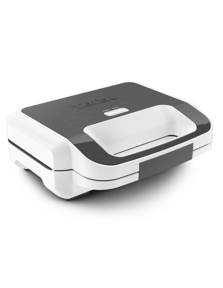 Tefal Snack XL SW7011 gaufrier et appareil à croque-monsieur 850 W Blanc, Acier inoxydable