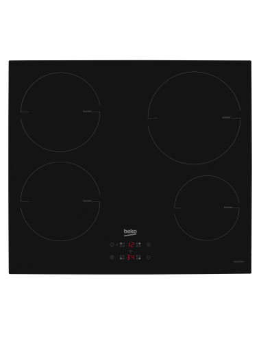 Beko HII64400MT plaque Noir Intégré (placement) 60 cm Plaque avec zone à induction 4 zone(s)