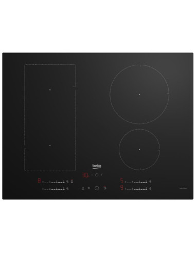 Beko HII74700UF plaque Noir Intégré (placement) 70 cm Plaque avec zone à induction 4 zone(s)