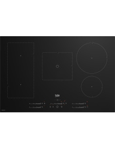 Beko HII85770UFT plaque Noir Intégré (placement) 80 cm Plaque avec zone à induction 5 zone(s)