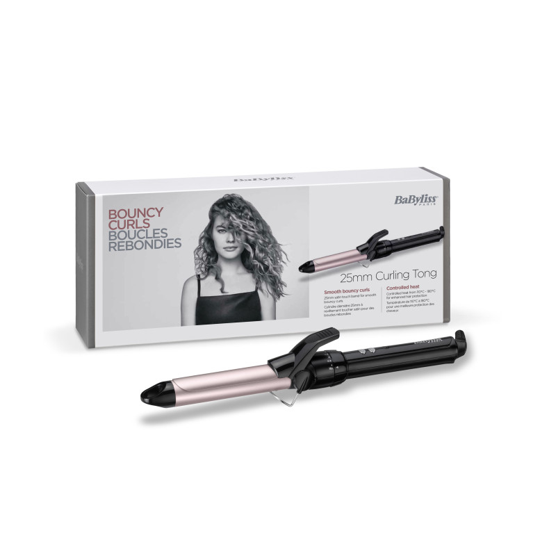BaByliss Pro 180 SublimвЂ™Touch 25 mm Fer à friser À chaleur Noir, Rose 1,8 m