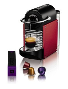 Nespresso Magimix Pixie M110-11325 Carmine Entièrement automatique Cafetière à dosette 0,8 L