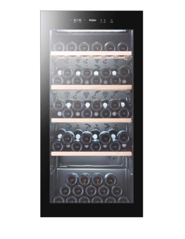 Haier Wine Bank 60 Serie 3 WS105GA Refroidisseur de vin compresseur Autoportante Noir 105 bouteille(s)