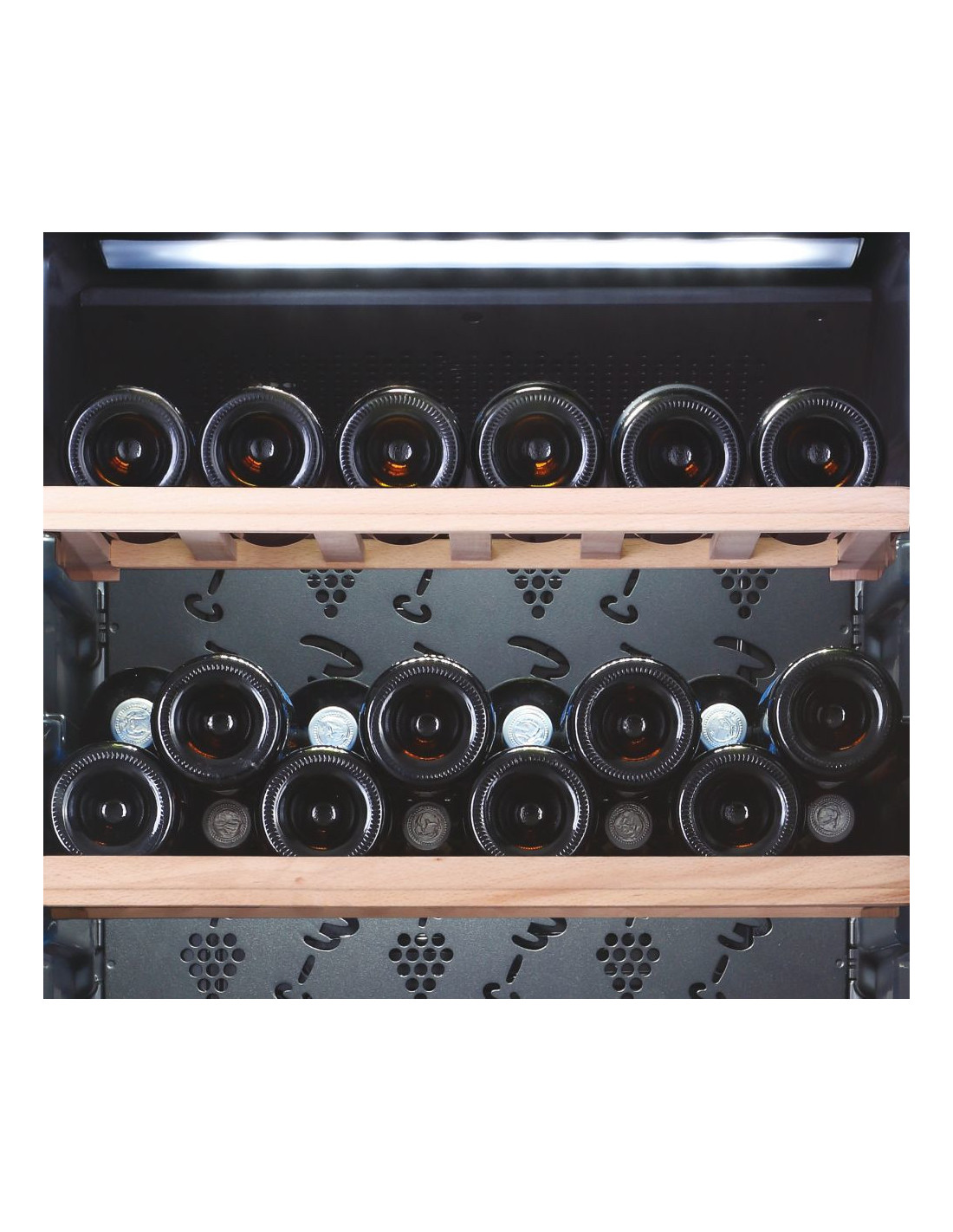 Haier Wine Bank 60 Serie 3 WS171GA Refroidisseur de vin compresseur  Autoportante Noir 166 bouteille(s)