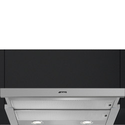 Smeg KSET666XE afzuigkap Semi-inbouw (uittrekbaar) Zilver 647 m³ uur A