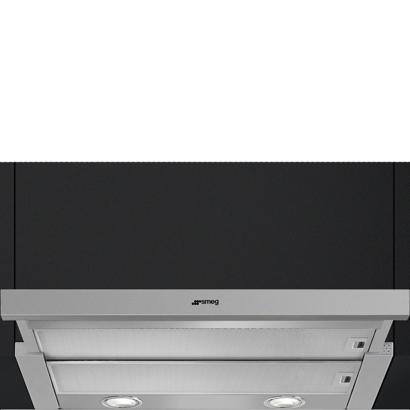 Smeg KSET666XE hotte Semi-intégrée (semi-encastrée) Argent 647 m³ h A