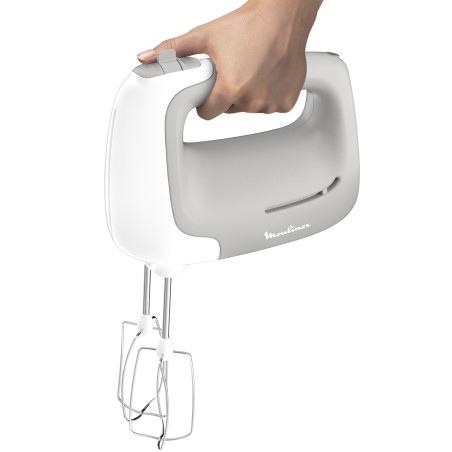 Moulinex PowerMix HM450 Batteur à main 450 W Gris, Blanc