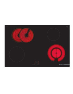 Bosch Serie 4 PKN811BA2E plaque Noir Intégré (placement) 80 cm Céramique 4 zone(s)