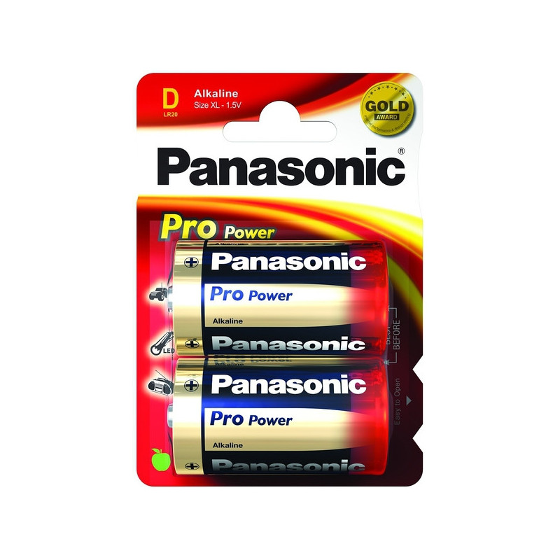 Panasonic 1x2 LR20PPG Wegwerpbatterij Alkaline