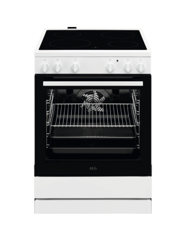 AEG CCB6200ABW Cuisinière Céramique Blanc A