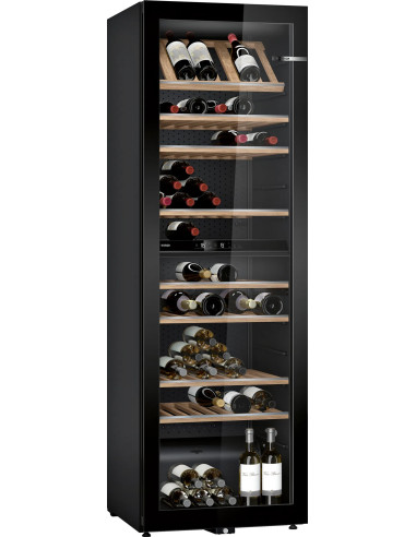 Bosch Serie 6 KWK36ABGA refroidisseur à vin Refroidisseur de vin compresseur Autoportante Noir 199 bouteille(s)