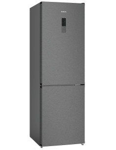 Siemens iQ300 KG36NXXDF réfrigérateur-congélateur Autoportante 321 L D Noir, Acier inoxydable