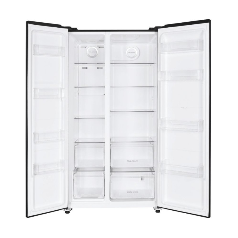 Hoover H-FRIDGE 500 MAXI HHSBSO 6174B frigo américain Autoportante 532 L E Noir