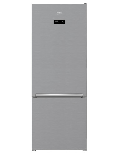 Beko RCNE560E40ZXBN koel-vriescombinatie Vrijstaand 560 l E Zilver