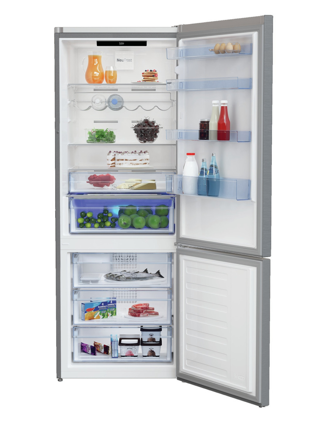 RB38A7B63S9 Combiné Frigo congélateur Inox 387L - C - Samsung