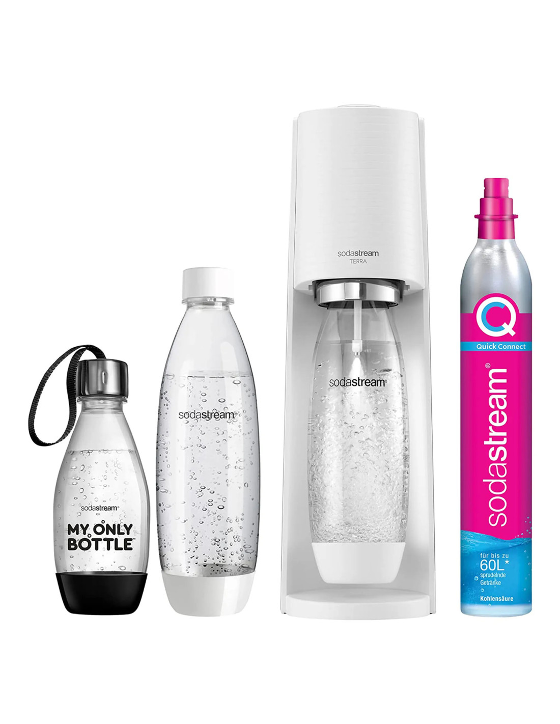 SodaStream Terra Métal, Plastique Blanc