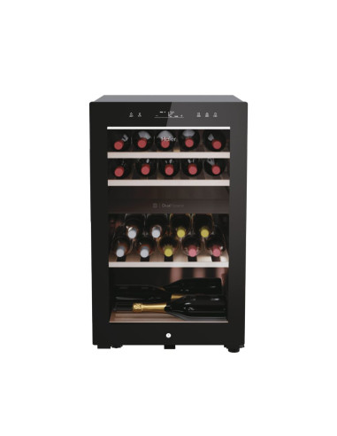 Haier Wine Bank 50 Serie 7 HWS42GDAU1 Refroidisseur de vin compresseur Autoportante Noir 42 bouteille(s)