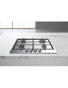 Whirlpool TGML 650 IX plaque Acier inoxydable Intégré (placement) 58 cm Gaz 4 zone(s) 2
