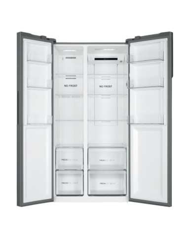 Haier SBS 90 Serie 3 HSR3918ENPG frigo américain Autoportante 528 L E Argent