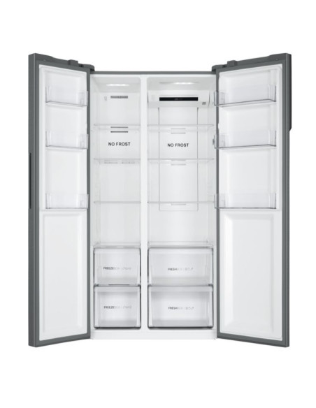 Haier SBS 90 Serie 3 HSR3918ENPG frigo américain Autoportante 528 L E Argent