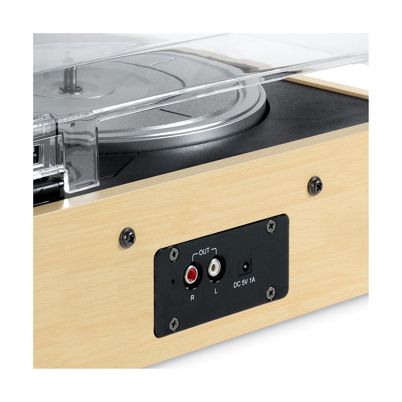 Victrola VTA-72-BAM platine Tourne-disque entraîné par courroie Bambou