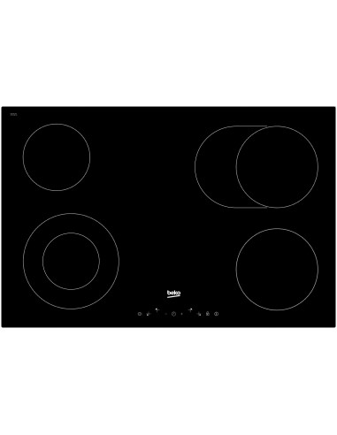 Beko HIC84401 kookplaat Zwart Ingebouwd 80 cm Spiraal-kookplaat 4 zone(s)