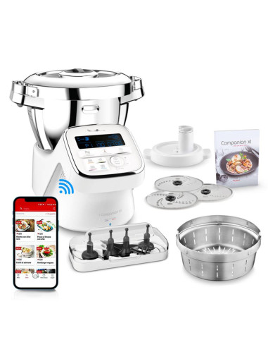 Moulinex YY4525FG robot de cuisine 1550 W 3 L Gris, Blanc