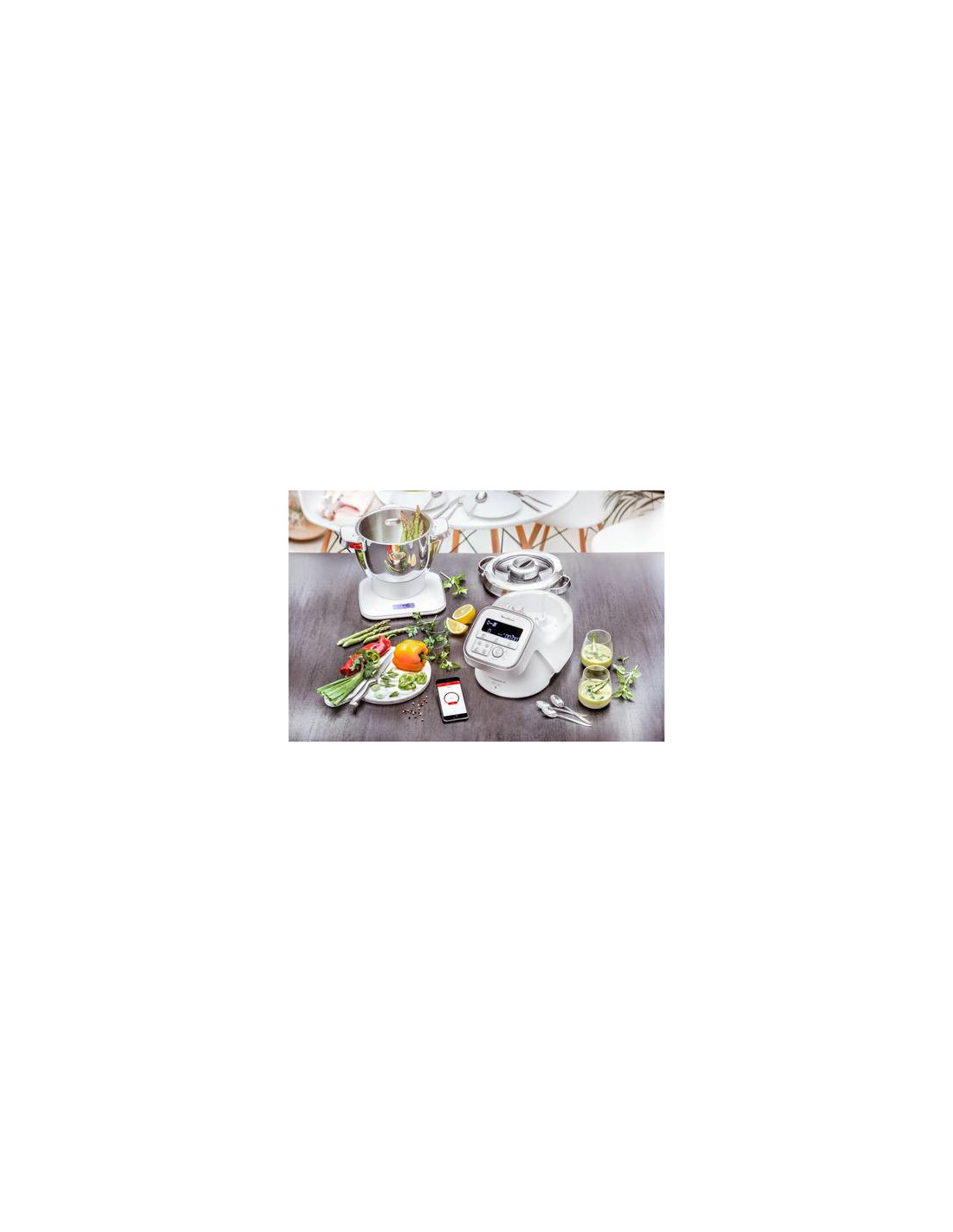 Moulinex YY4525FG robot de cuisine 1550 W 3 L Gris, Blanc