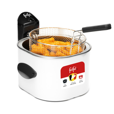 Frifri 1528 friteuse Enkel 4 l Vrijstaand 3200 W Frituurpan Grijs, Wit