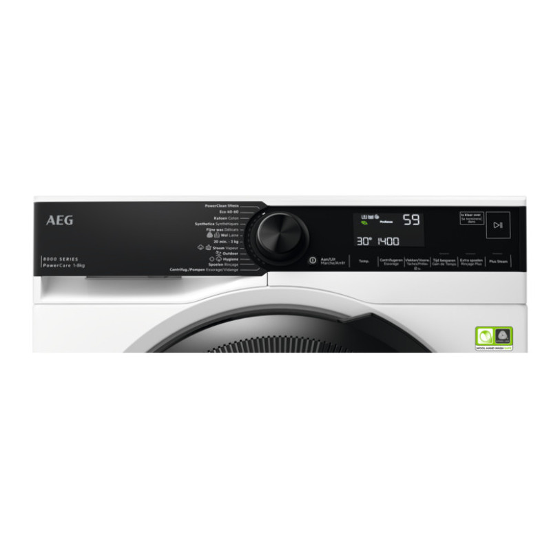 AEG Series 6000 LR86R844 machine à laver Charge avant 8 kg 1400 tr min A Blanc