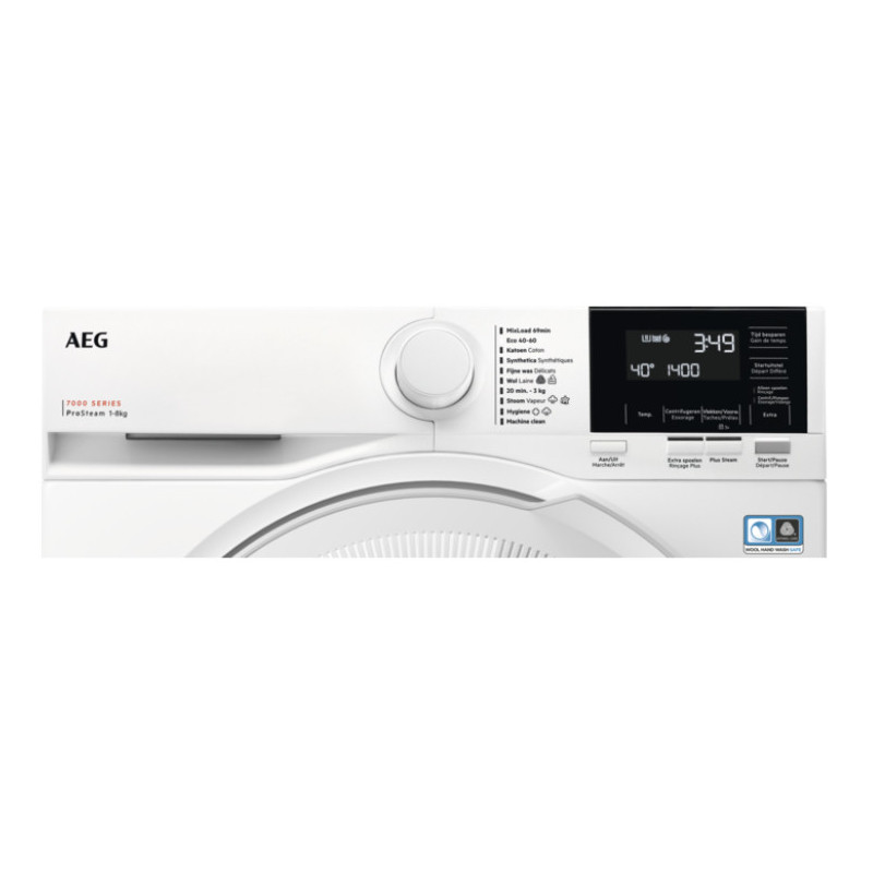 AEG Series 6000 LR73R862 machine à laver Charge avant 8 kg 1600 tr min A Blanc