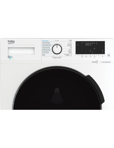 Beko HTV8716XWST machine à laver avec sèche linge Pose libre Charge avant Blanc D