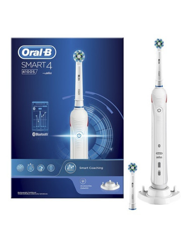 Oral-B SmartSeries Smart 4 4100S Volwassene Roterende-oscillerende tandenborstel Wit
