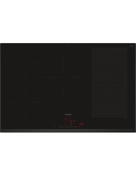Siemens iQ700 EX851HVC1E plaque Noir Intégré 80 cm Plaque avec zone à induction 5 zone(s)