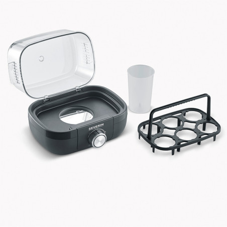 Severin EK 3166 6 œufs 420 W Noir