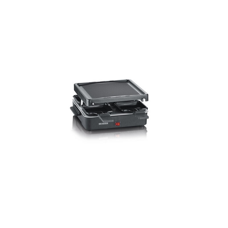 Severin RG 2370 raclette 4 persoon personen 600 W Zwart
